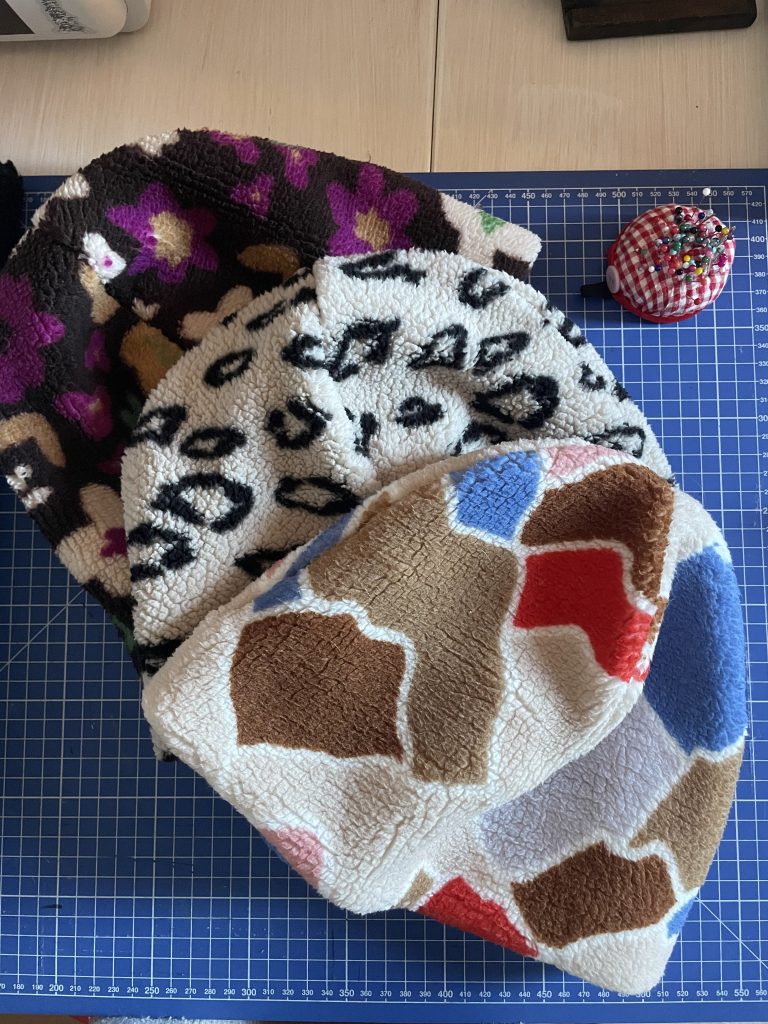 3 bonnets in progress